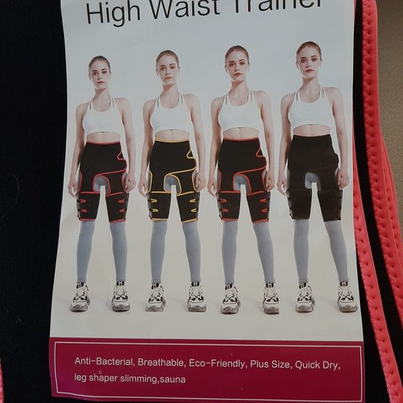 NWT 💎 High Waist Trainer - Black w/Pink - Size L/XL - Read Details - Picture 4 of 8
